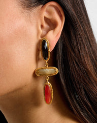 Grace Semi-Precious Stone Drop Earring in Multi