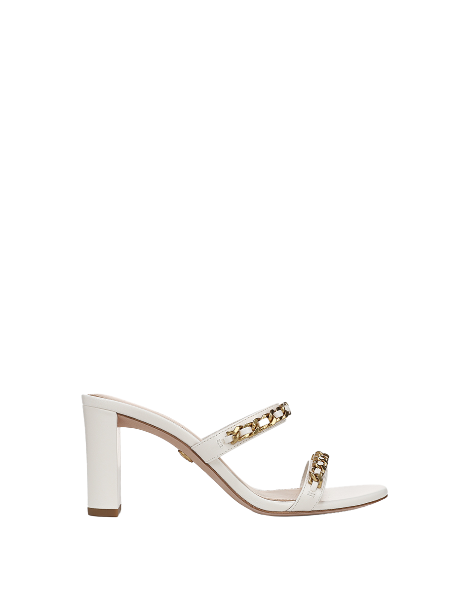 Gretchen Chain-Link Sandal in Parchment