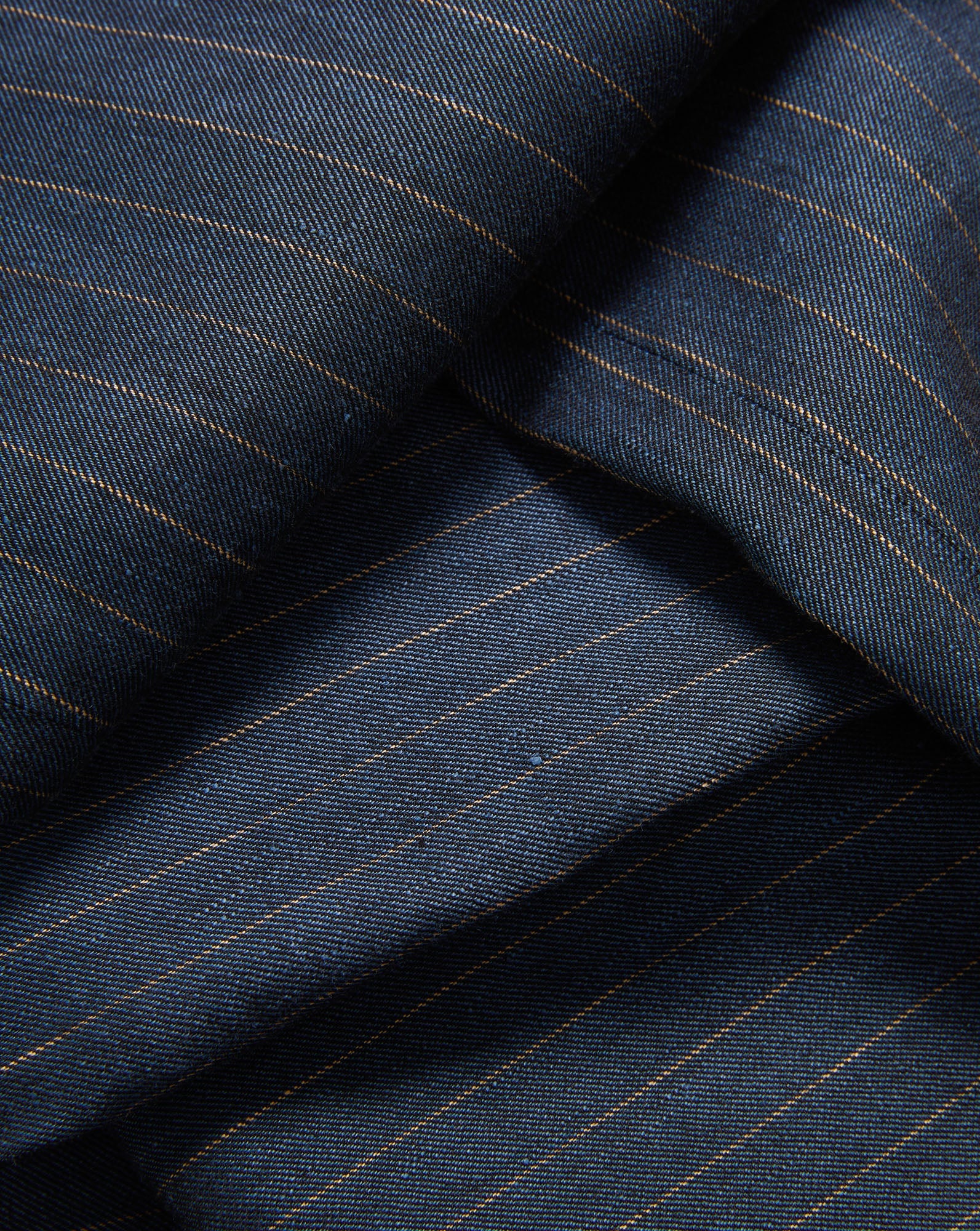 Rimini Wide-Leg Pinstripe Pant in Navy