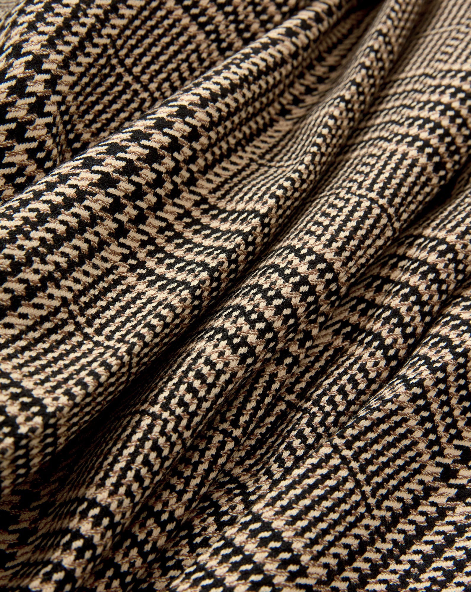 Gracie Flare Pant in Black & Beige Houndstooth