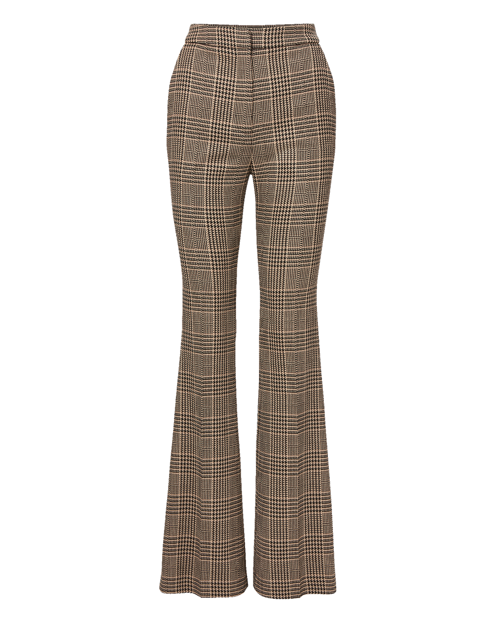 Gracie Flare Pant in Black & Beige Houndstooth
