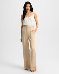 Edia Wide-Leg Pant in Stone Khaki