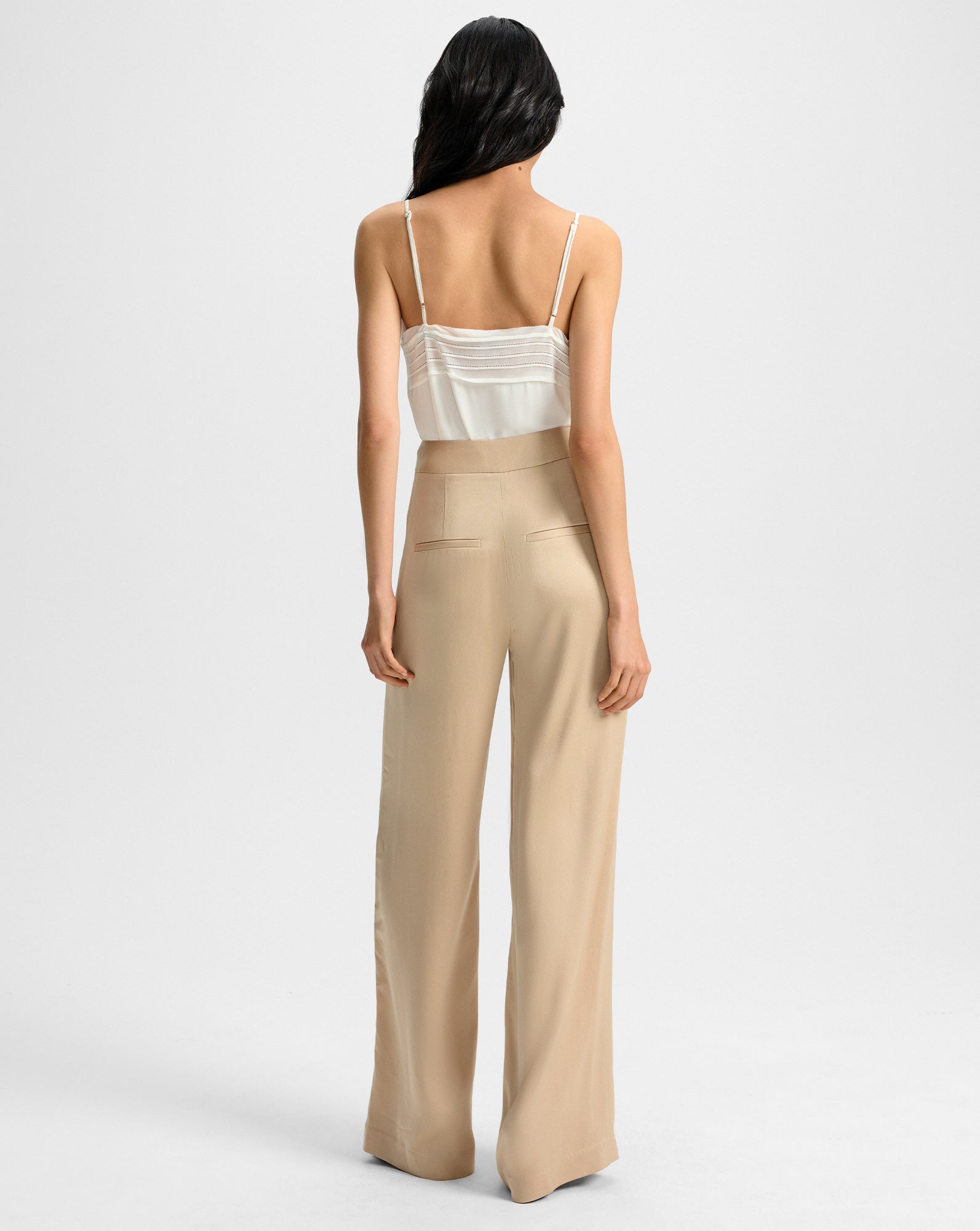 Edia Wide-Leg Pant in Stone Khaki