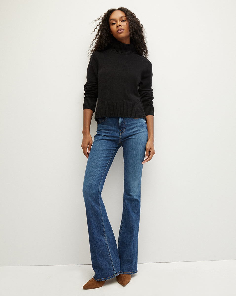 Lerato Chasmere Turtleneck Sweater in Black