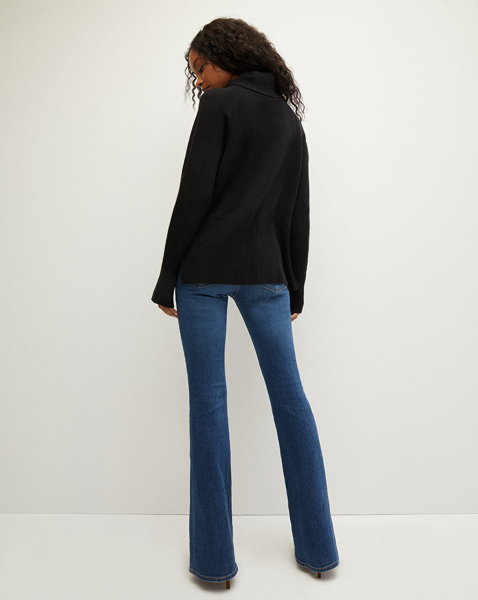 Lerato Chasmere Turtleneck Sweater in Black