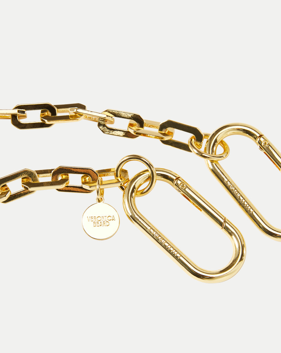 Swag Edge Chain Bag Charm in Gold