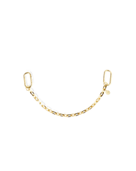 Swag Edge Chain Bag Charm in Gold