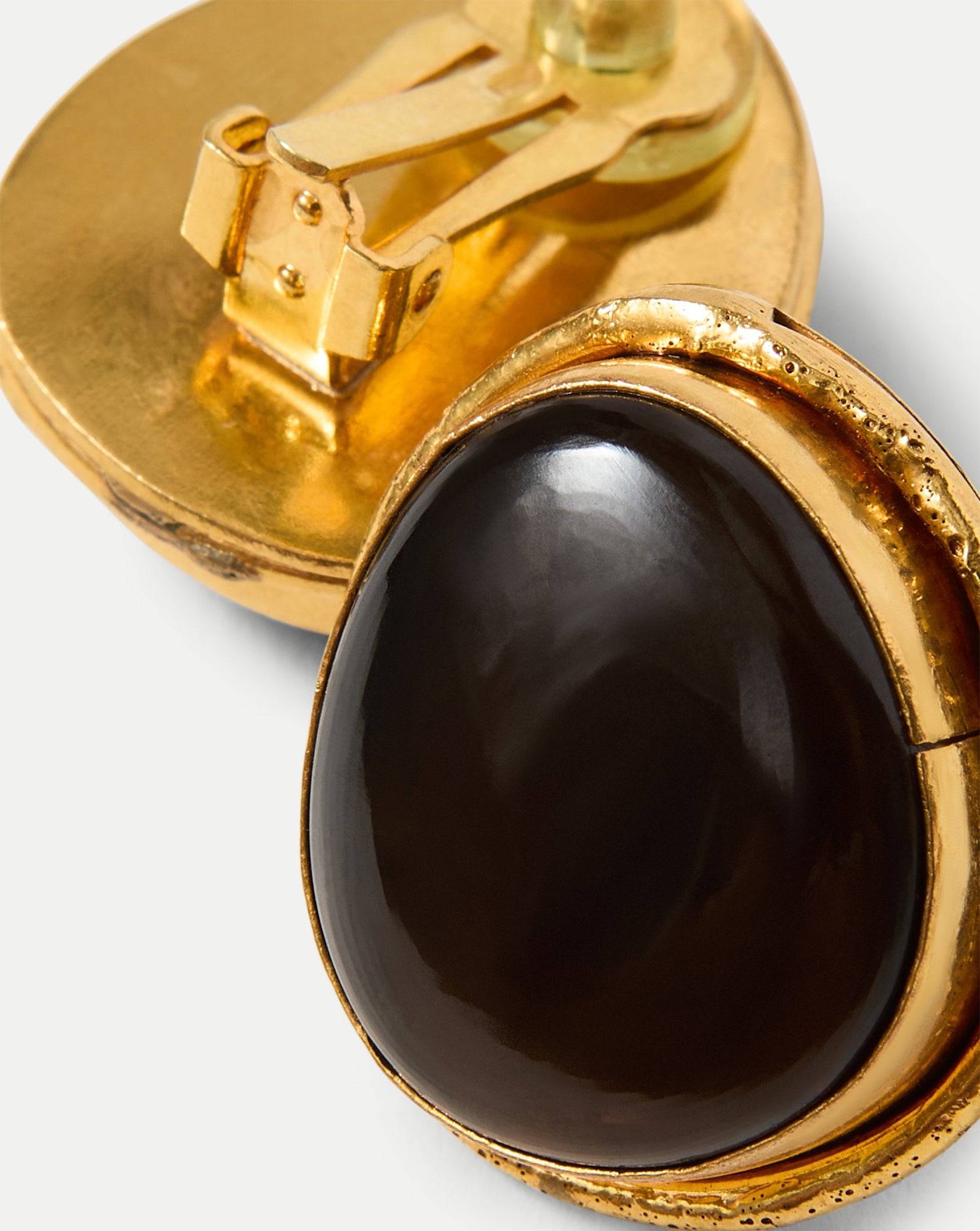 Macaroon Smoky Quartz Earring in Smoky Quartz