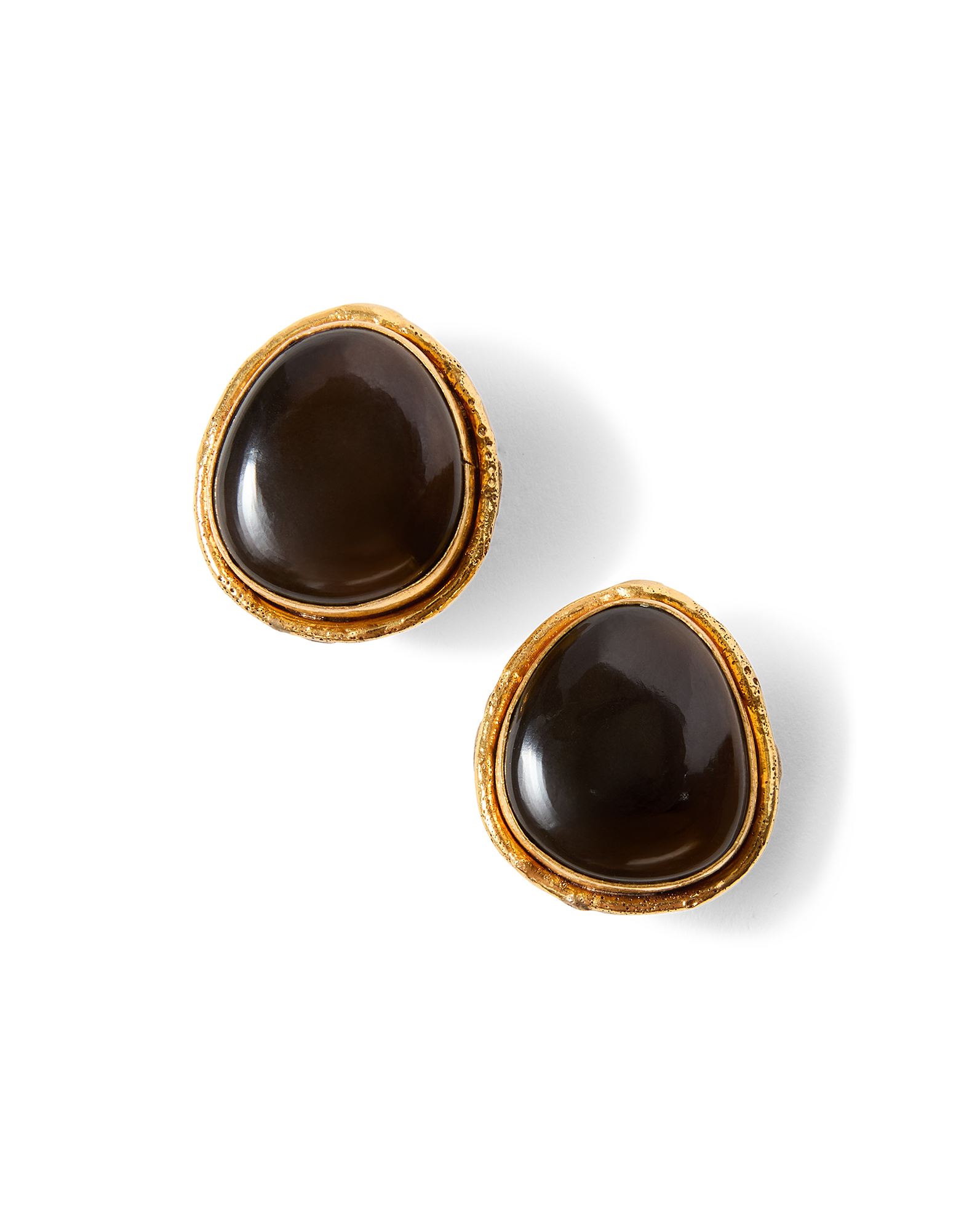 Macaroon Smoky Quartz Earring in Smoky Quartz