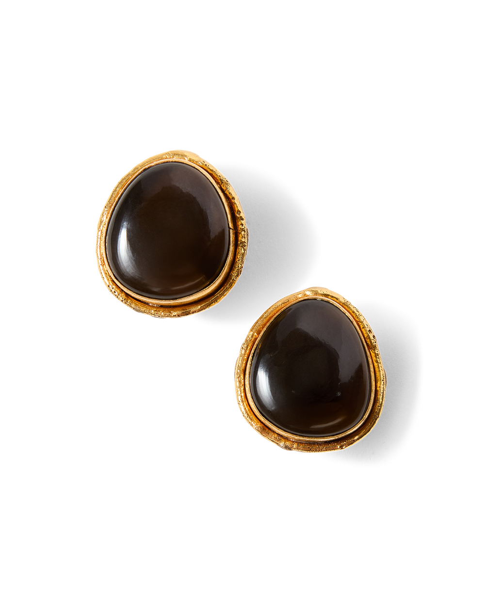 Macaroon Smoky Quartz Earring in Smoky Quartz