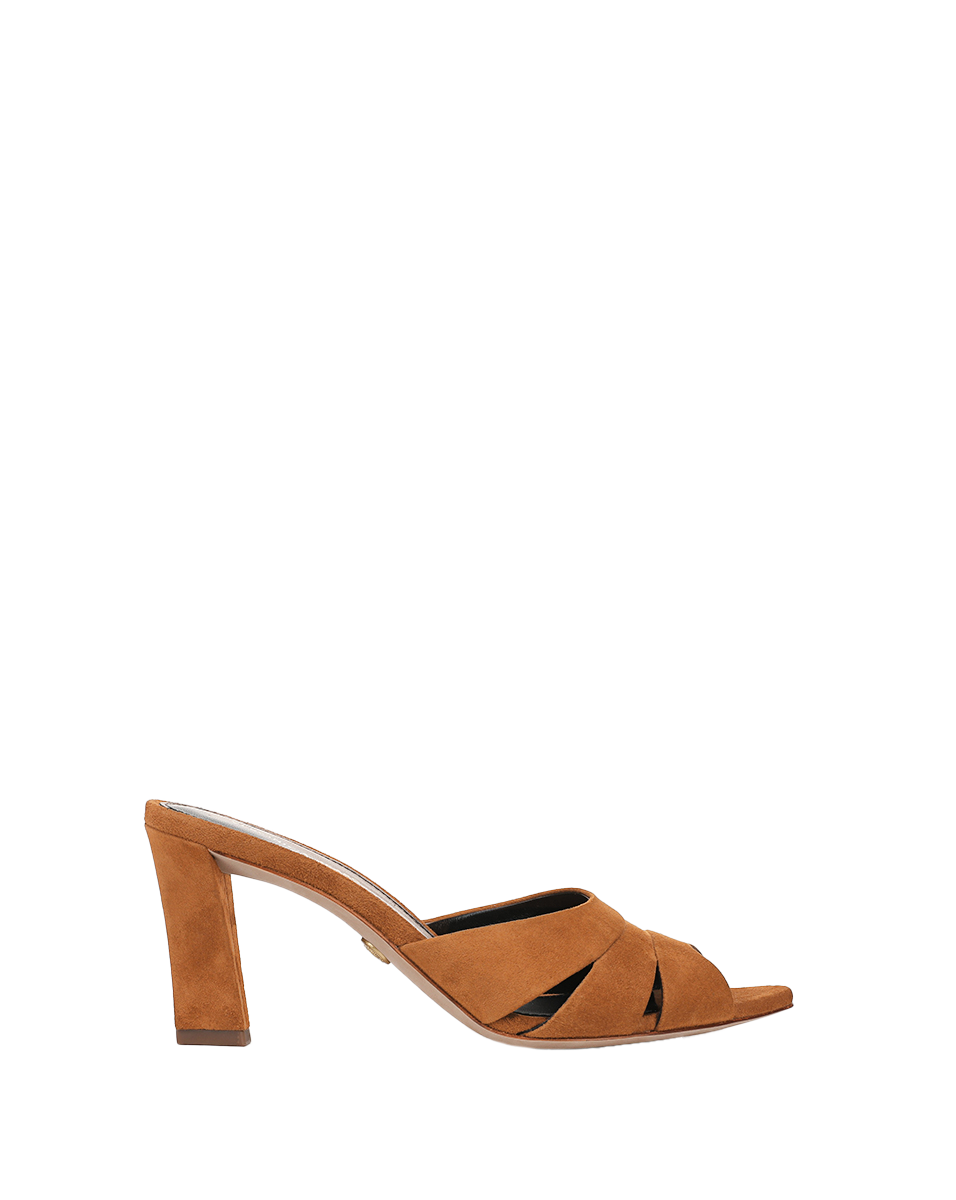 Cassiel Suede Slide Sandal in Light Brown Hazelwood