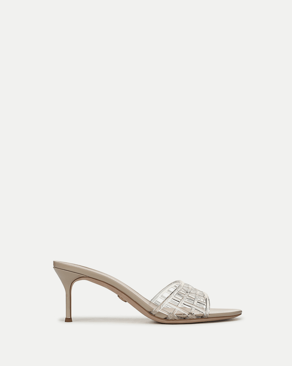 Tia Jelly Sandal in Clear/Sand
