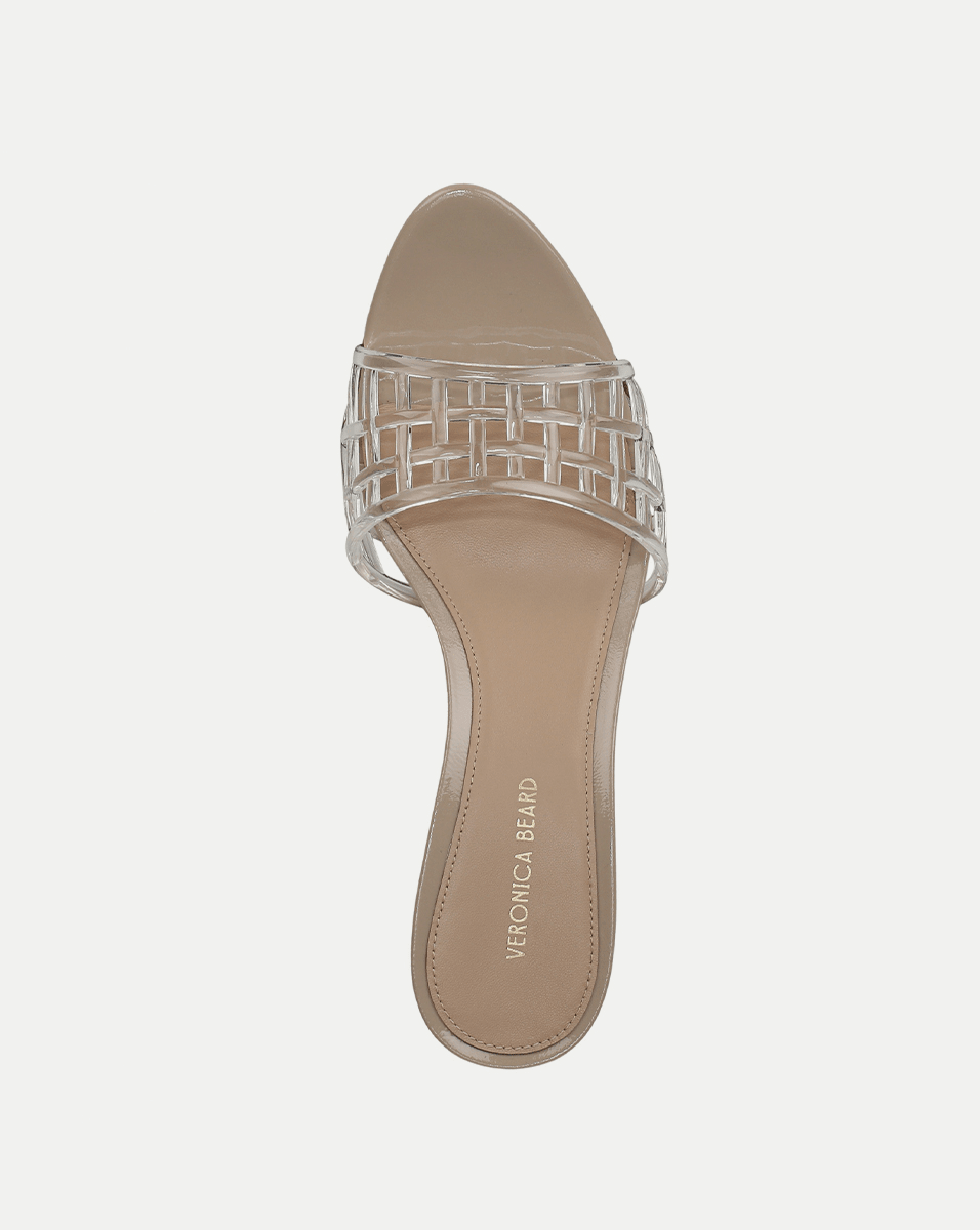 Tia Jelly Sandal in Clear/Sand