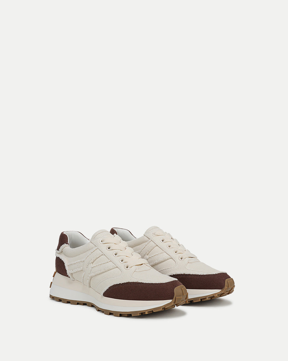 Valentina Canvas Sneaker in Chocolate