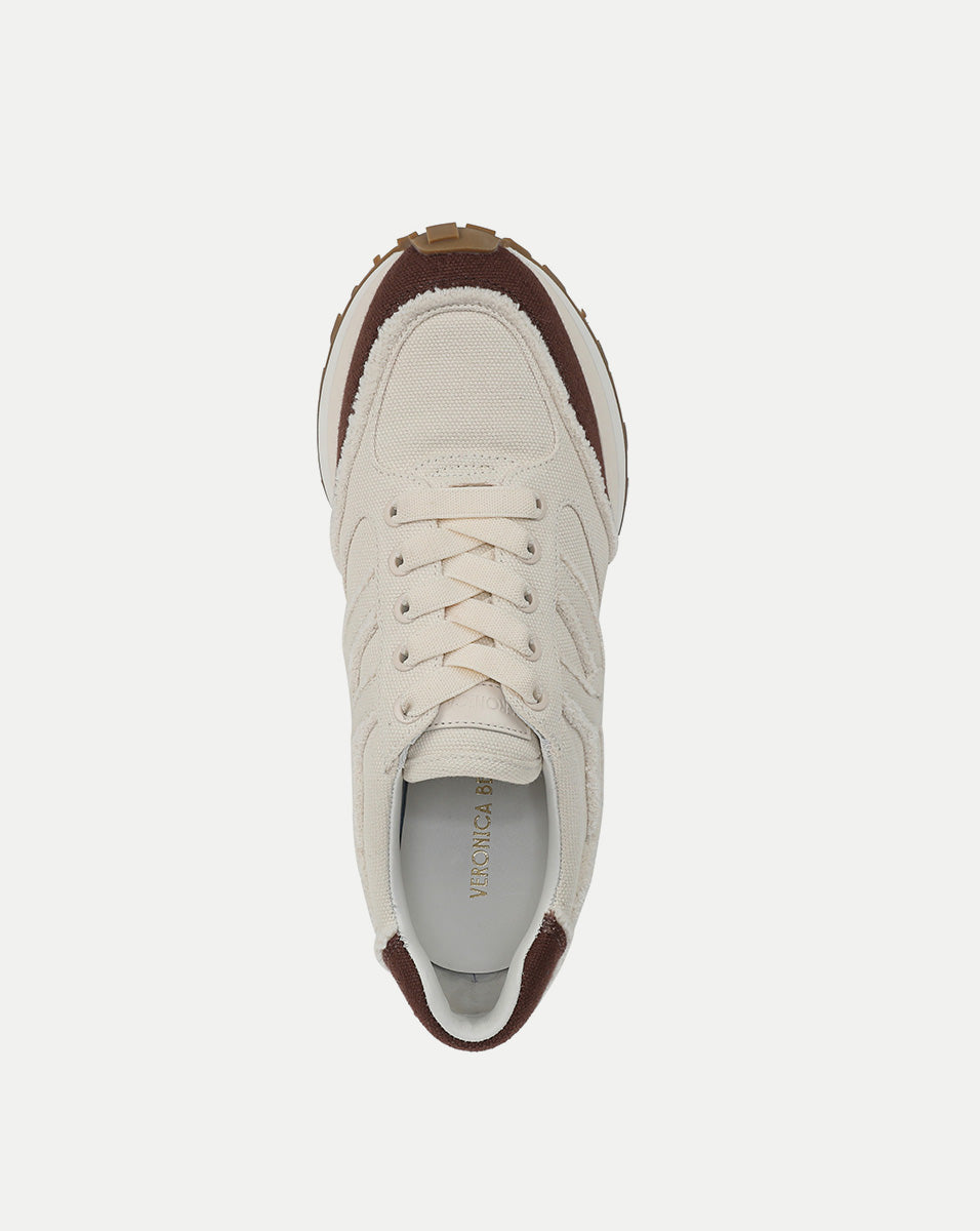 Valentina Canvas Sneaker in Chocolate