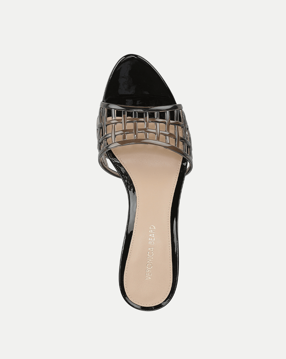 Tia Jelly Sandal in Smoke/Black