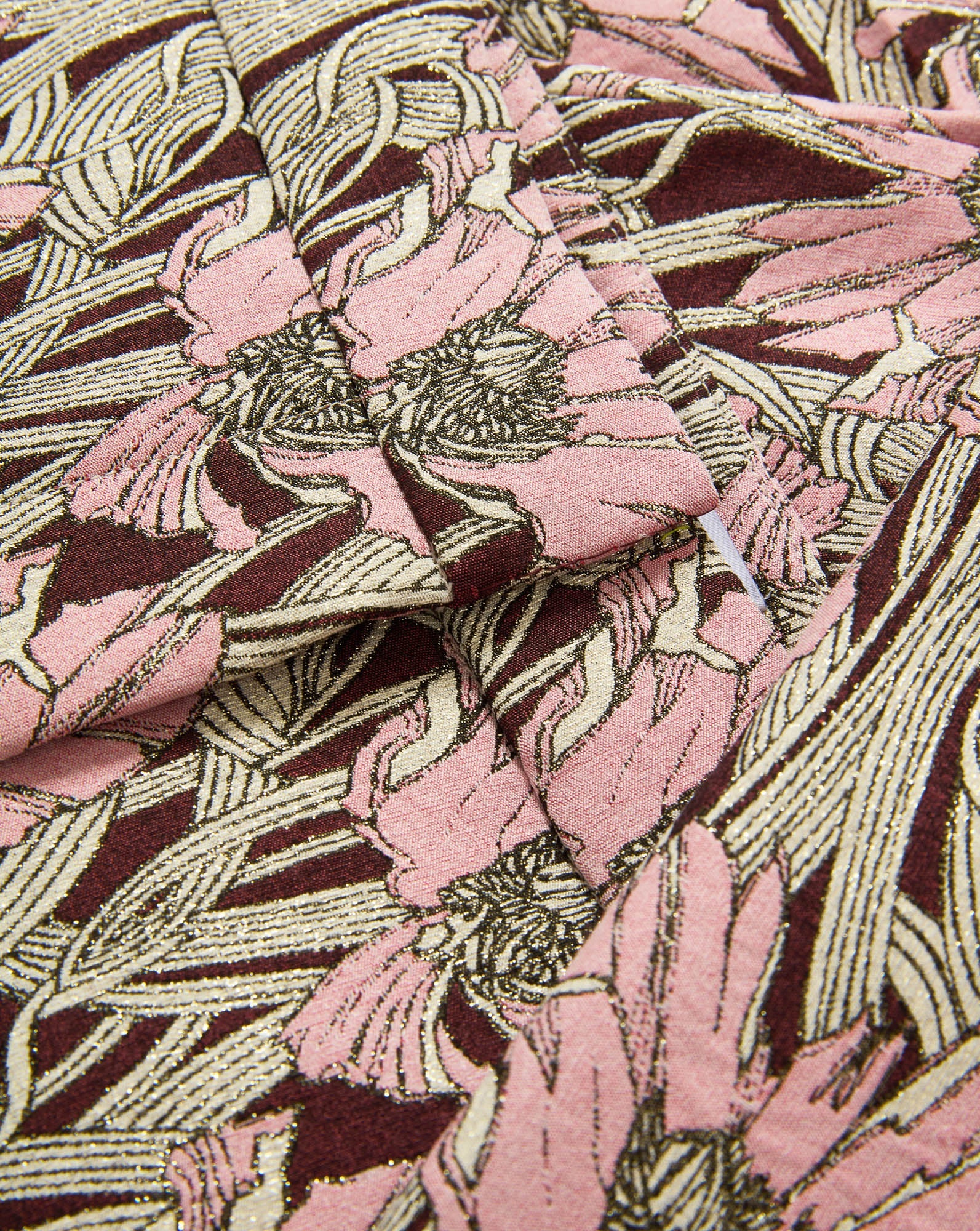 Arte Kick-Flare Pant in Raisin Multi Burgundy & Pink Floral