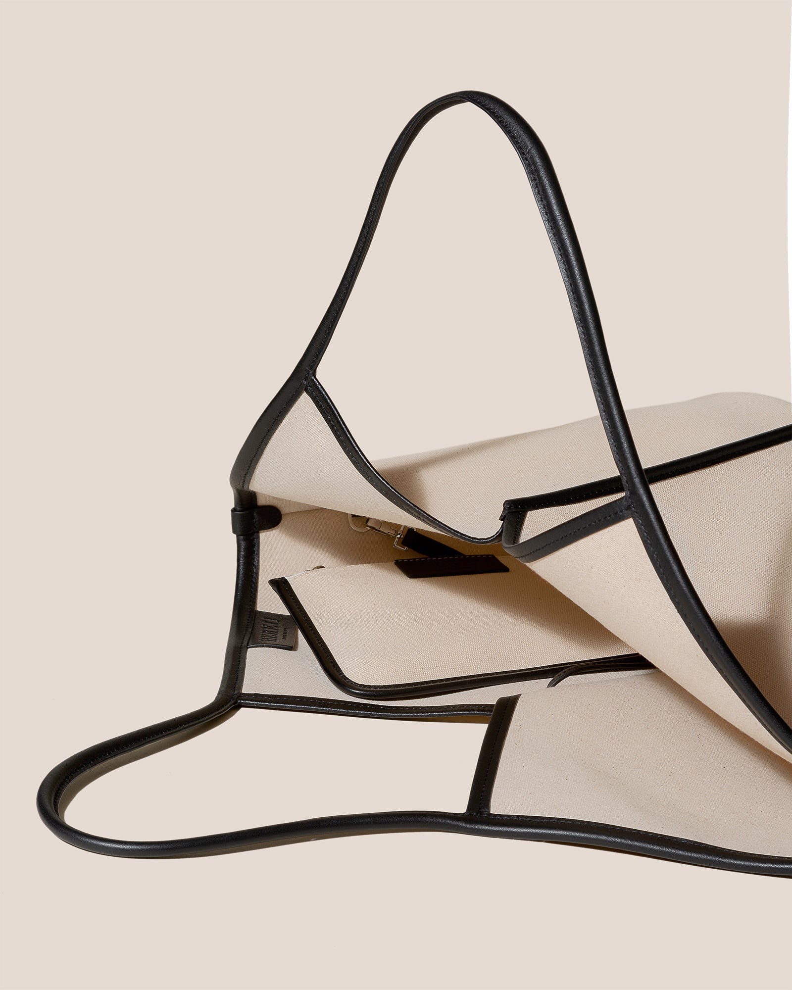 CALELLA - Leather-trimmed Organic Cotton Tote Bag