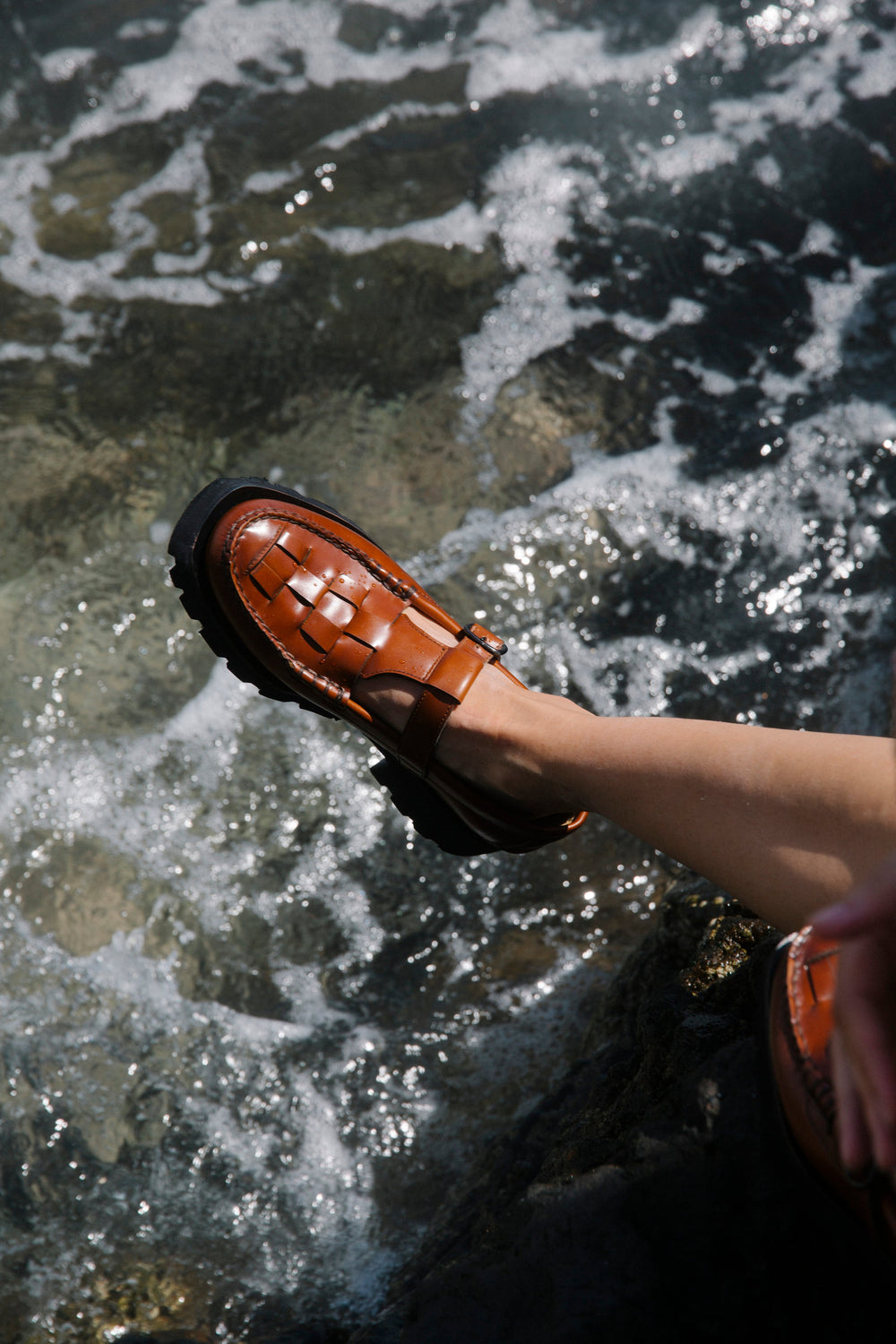 SOLLER SPORT - Tread Sole T-Bar Loafer