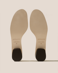 GABIA - Heeled Woven T-bar Sandal