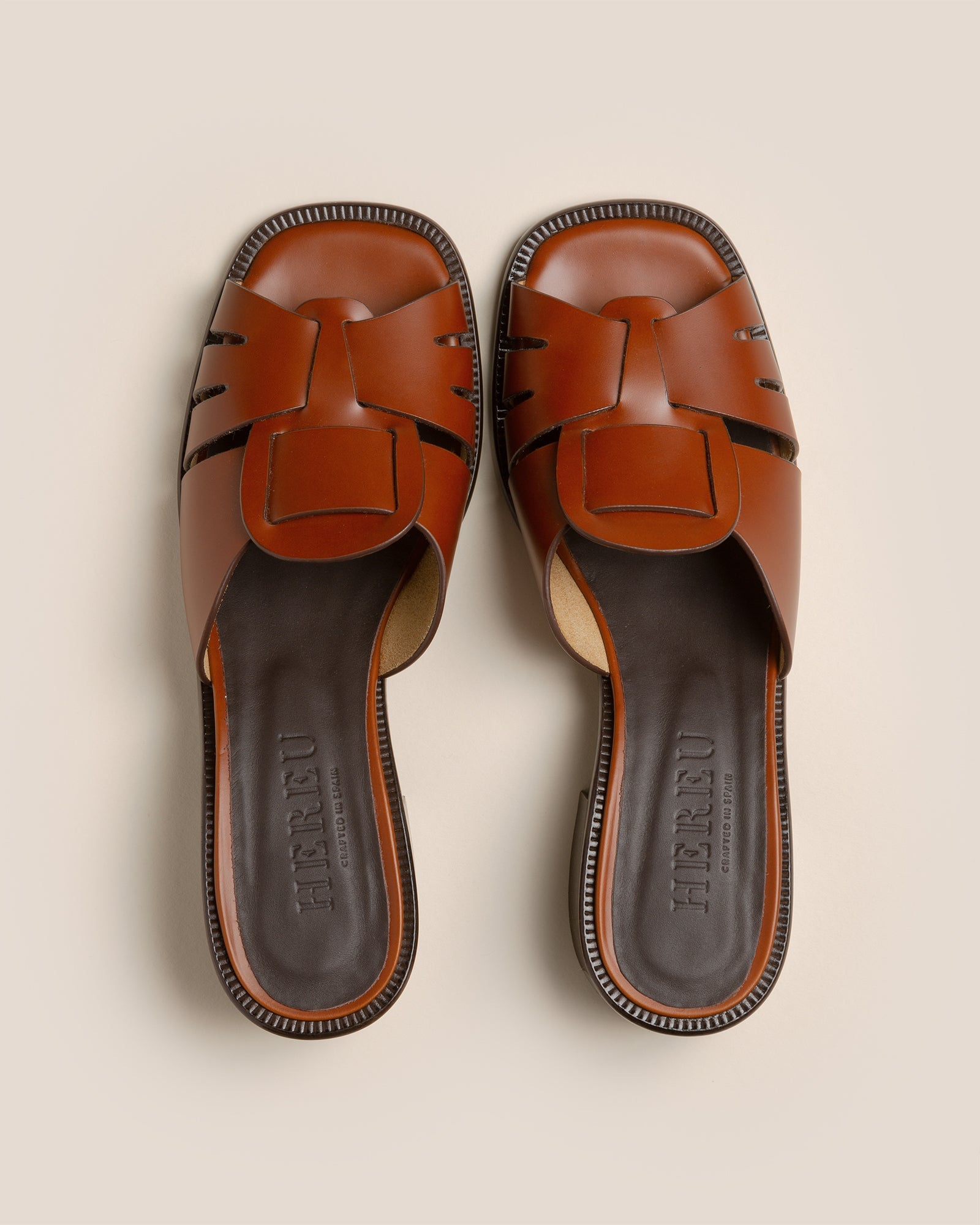ANCORA SQUARED HEELED SLIDE - Heeled Fisherman Slide