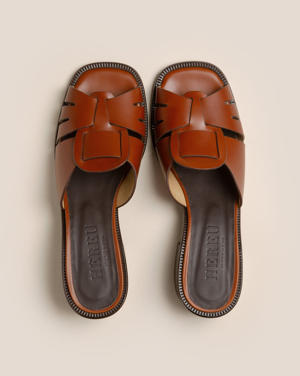 ANCORA SQUARED HEELED SLIDE - Heeled Fisherman Slide