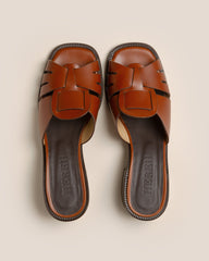 ANCORA SQUARED HEELED SLIDE - Heeled Fisherman Slide