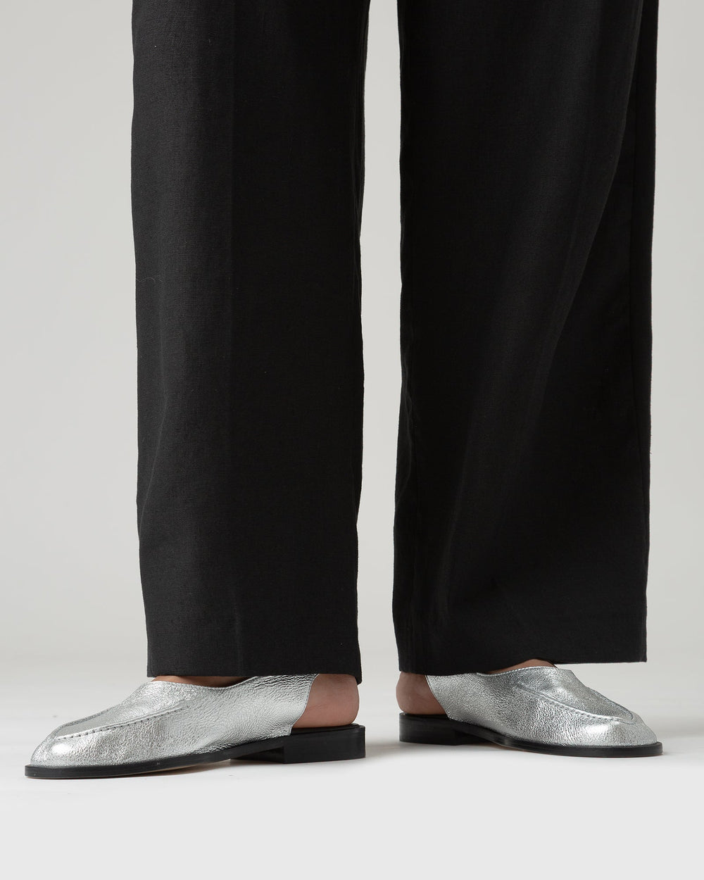 JULIOL SLINGBACK METALLIC - High-Cut Deconstructed Slingback Loafer
