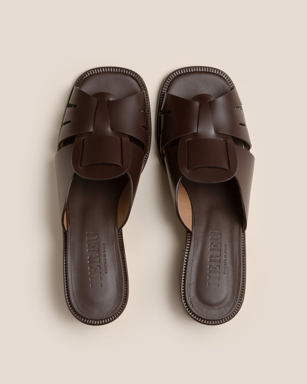 ANCORA SQUARED HEELED SLIDE - Heeled Fisherman Slide
