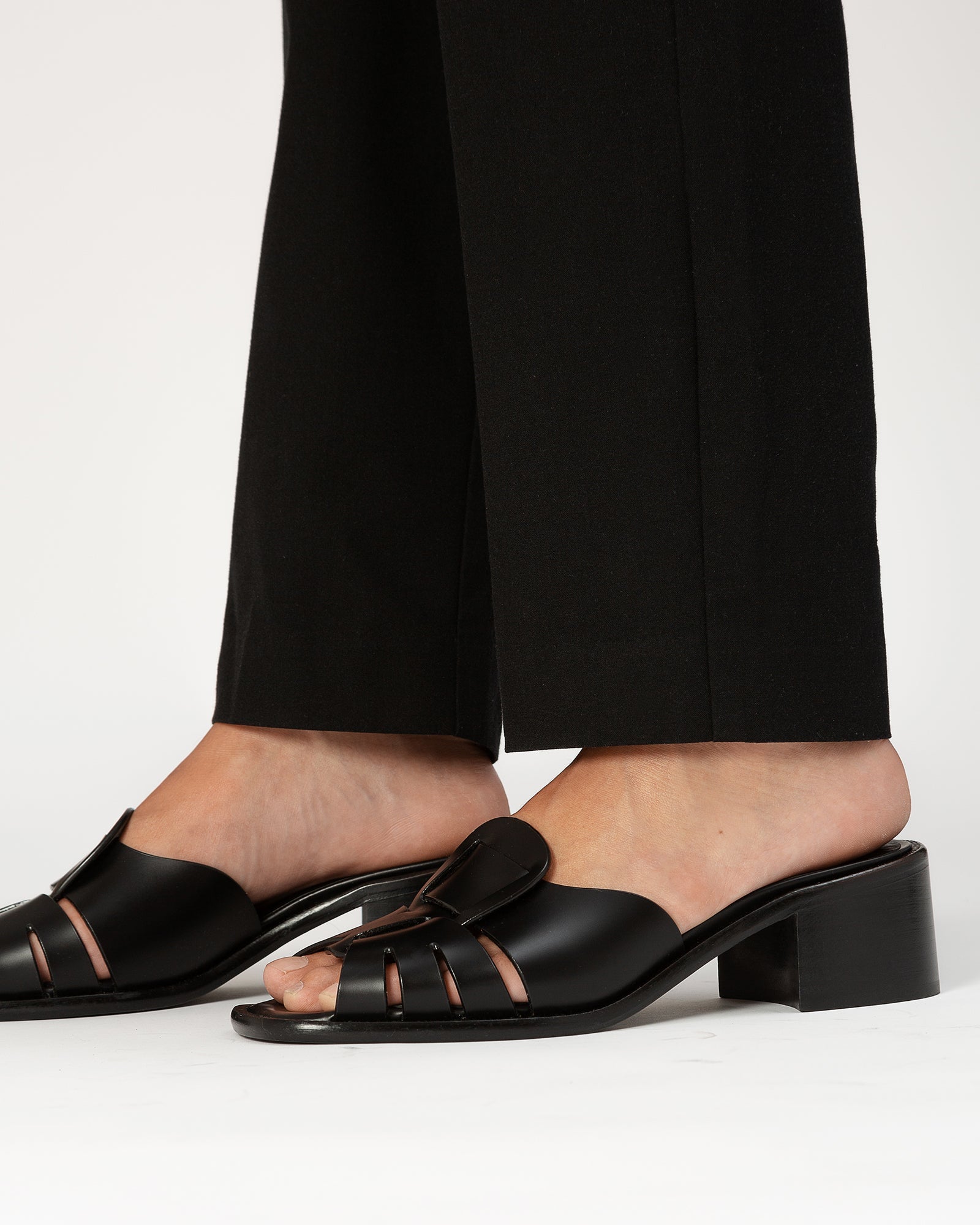 ANCORA SQUARED HEELED SLIDE - Heeled Fisherman Slide