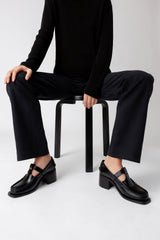 ALBER HEELED - T-Bar Loafer