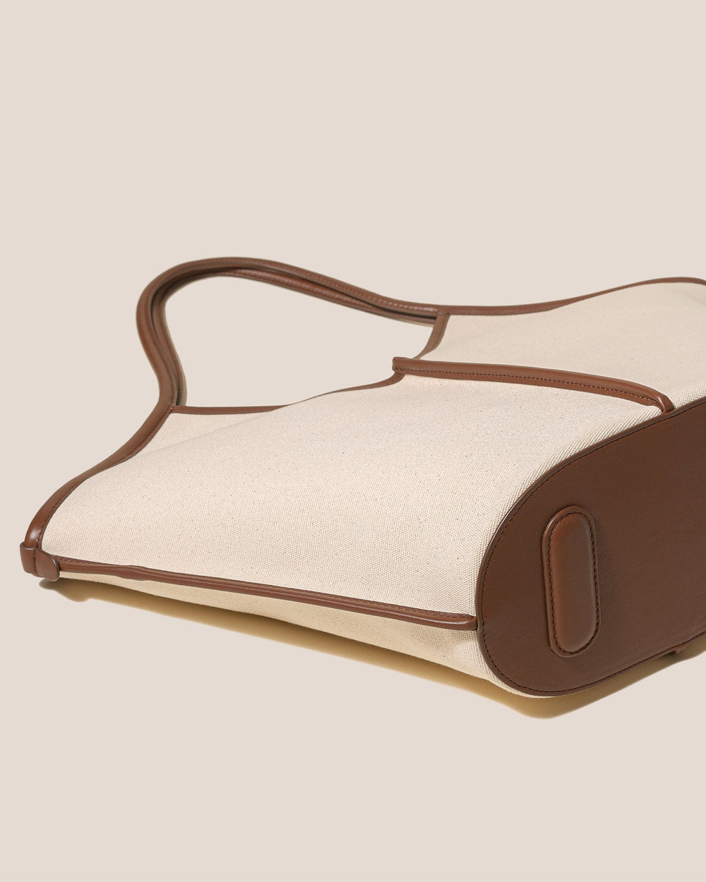 CALELLA - Leather-trimmed Organic Cotton Tote Bag