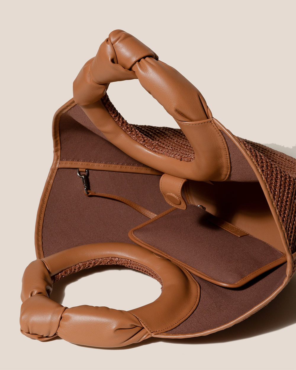 CASTELL RAFFIA - Knotted-handle Tote Bag