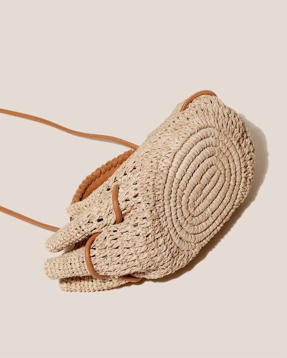 ARTA MINI CROCHET RAFFIA - Pleated Crossbody Bag