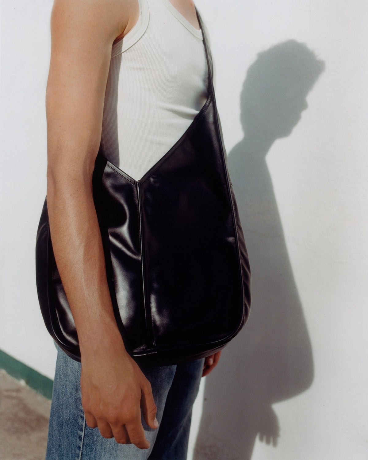 CALELLA CROSSBODY - Leather-trimmed Crossbody Sac