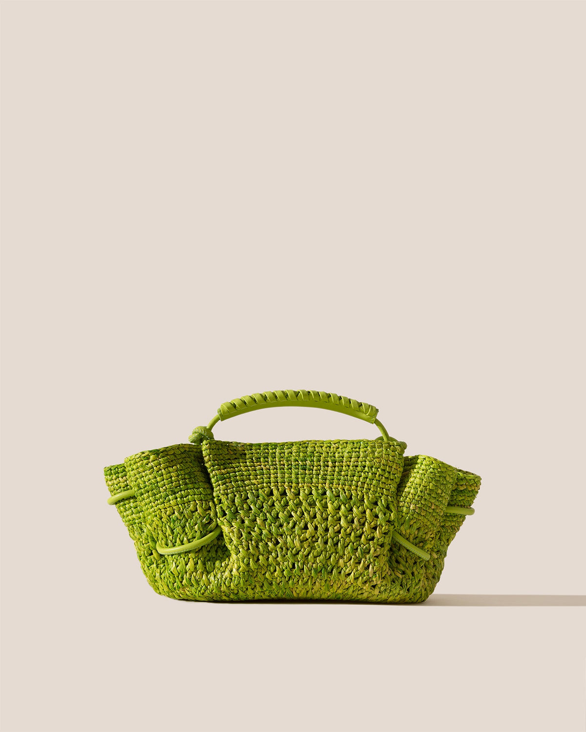 ARTA MINI CROCHET RAFFIA - Pleated Crossbody Bag