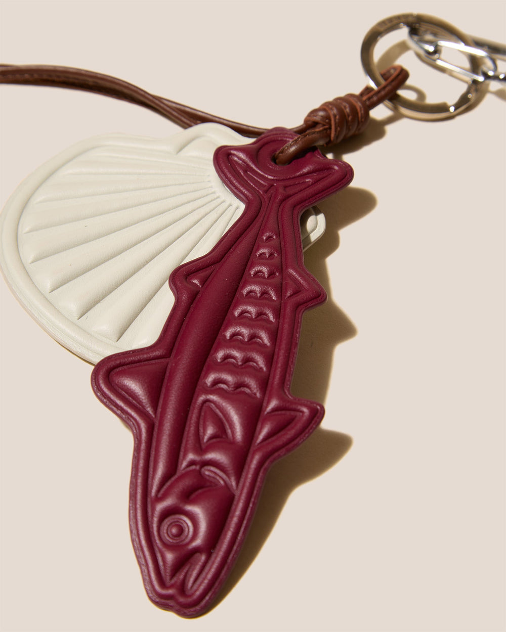 LAMAR KEYCHAIN - Embossed Leather Keychain