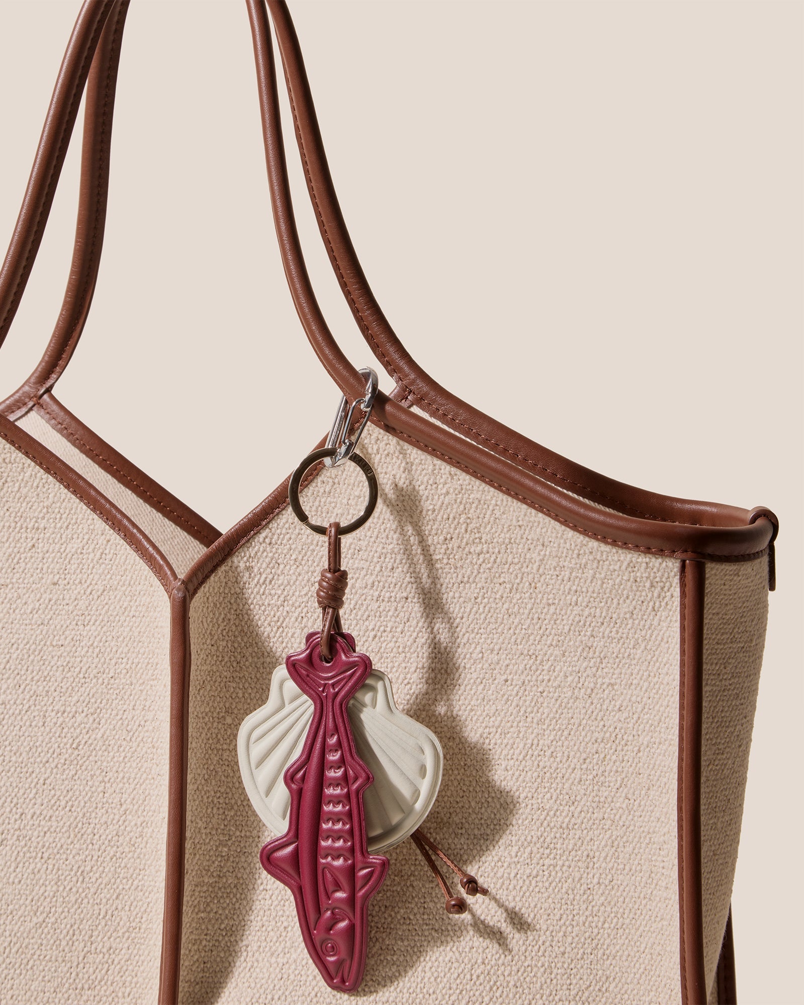 LAMAR KEYCHAIN - Embossed Leather Keychain