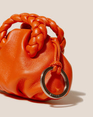 BOMBON MINI PURSE - Plaited-Handle Leather Keychain Purse