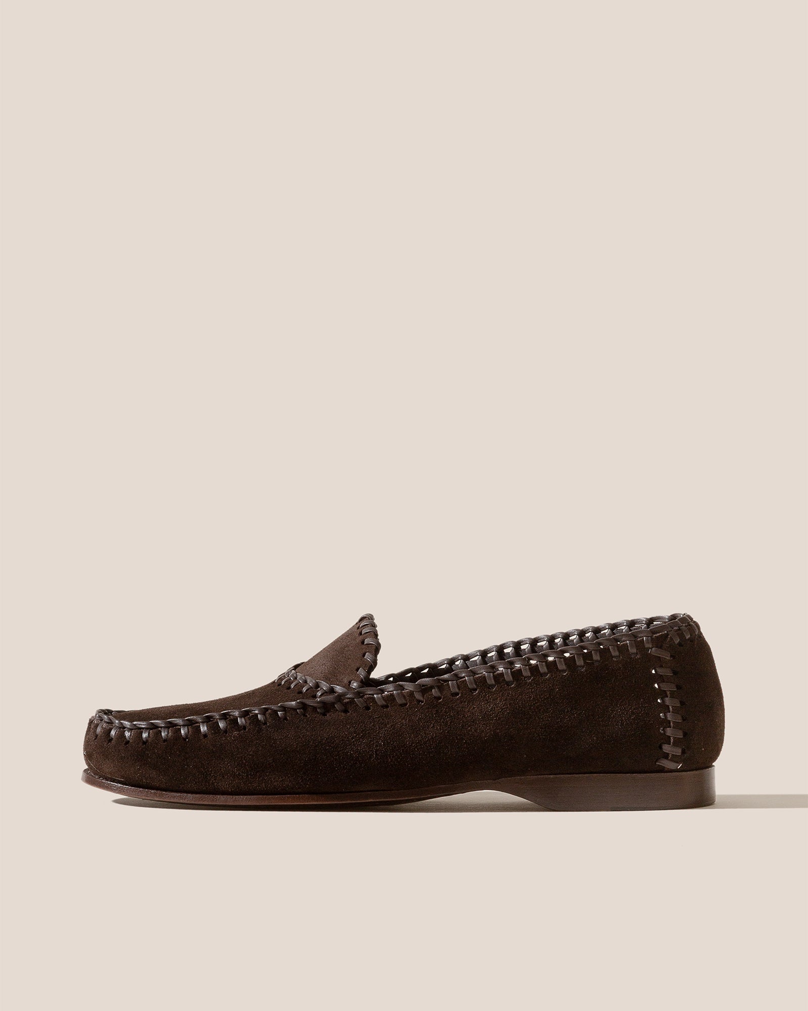 SASTRE SUEDE - Braided Seams Slip-on Loafer