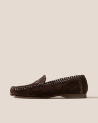 SASTRE SUEDE - Braided Seams Slip-on Loafer