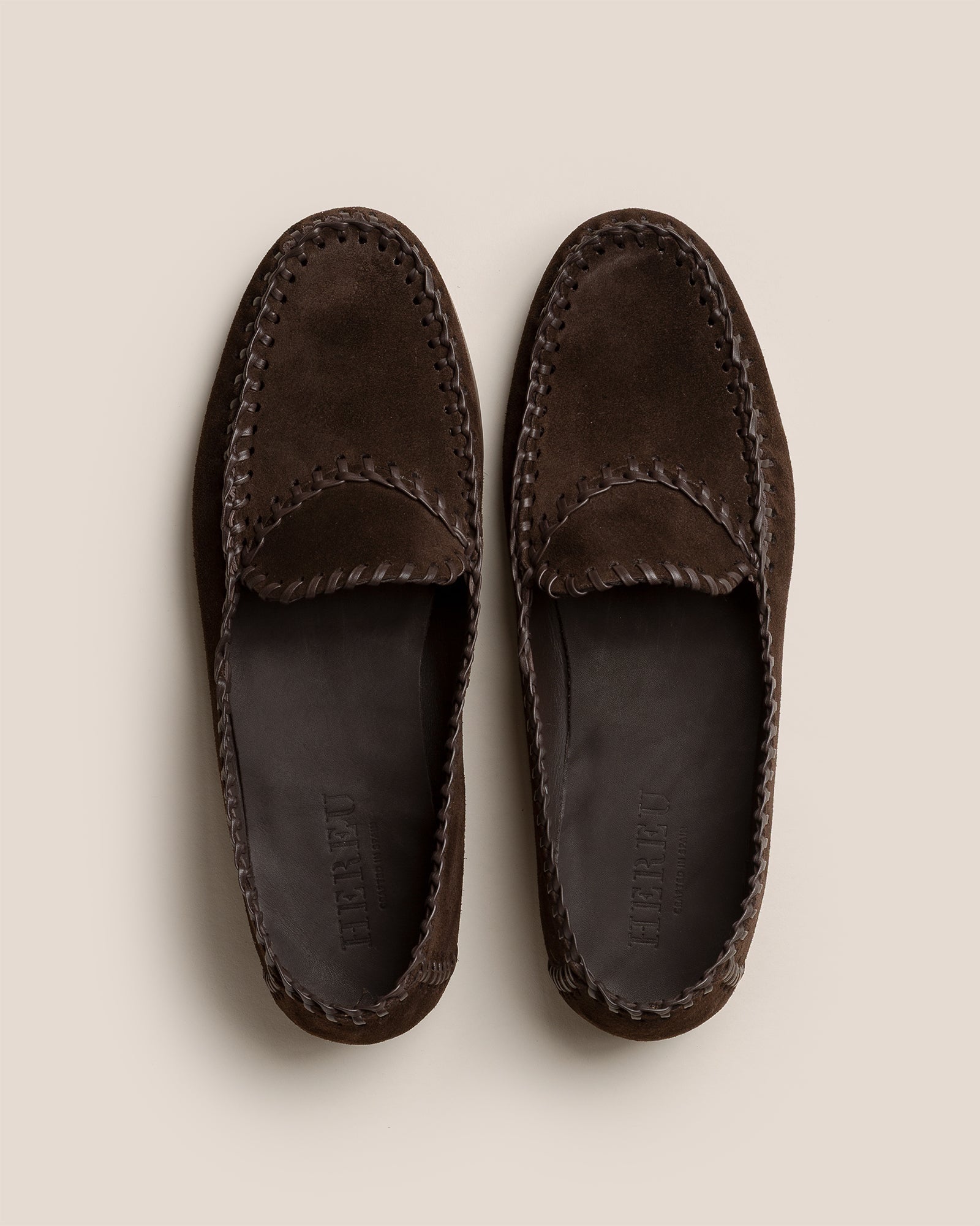 SASTRE SUEDE - Braided Seams Slip-on Loafer