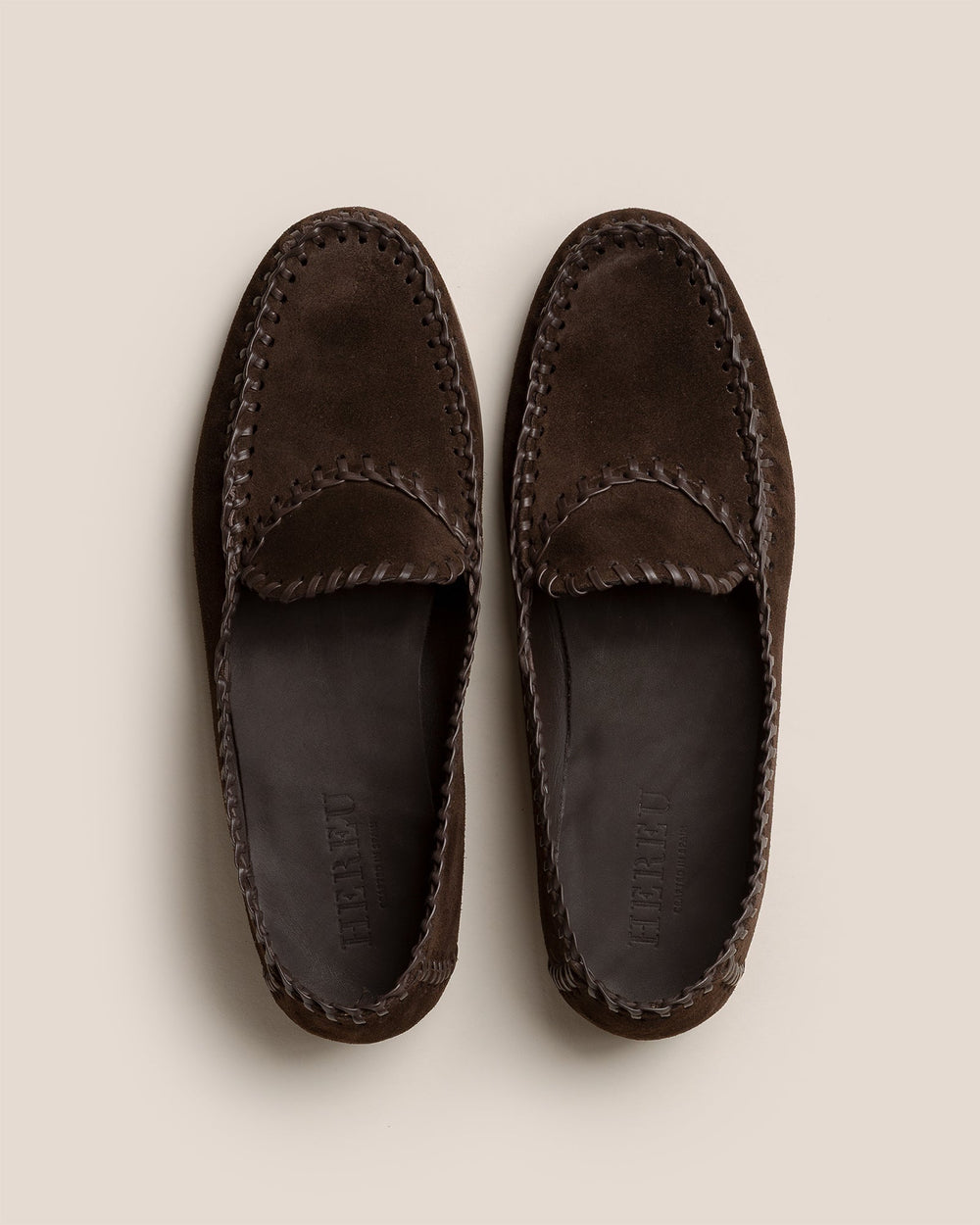 SASTRE SUEDE - Braided Seams Slip-on Loafer
