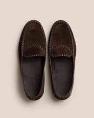 SASTRE SUEDE - Braided Seams Slip-on Loafer