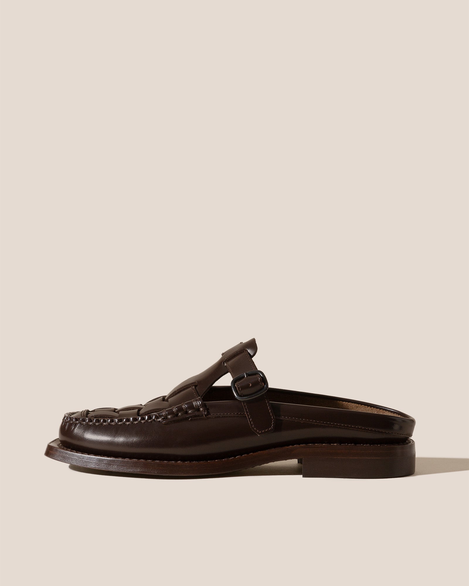 BONELL - Woven T-bar Mule Loafer
