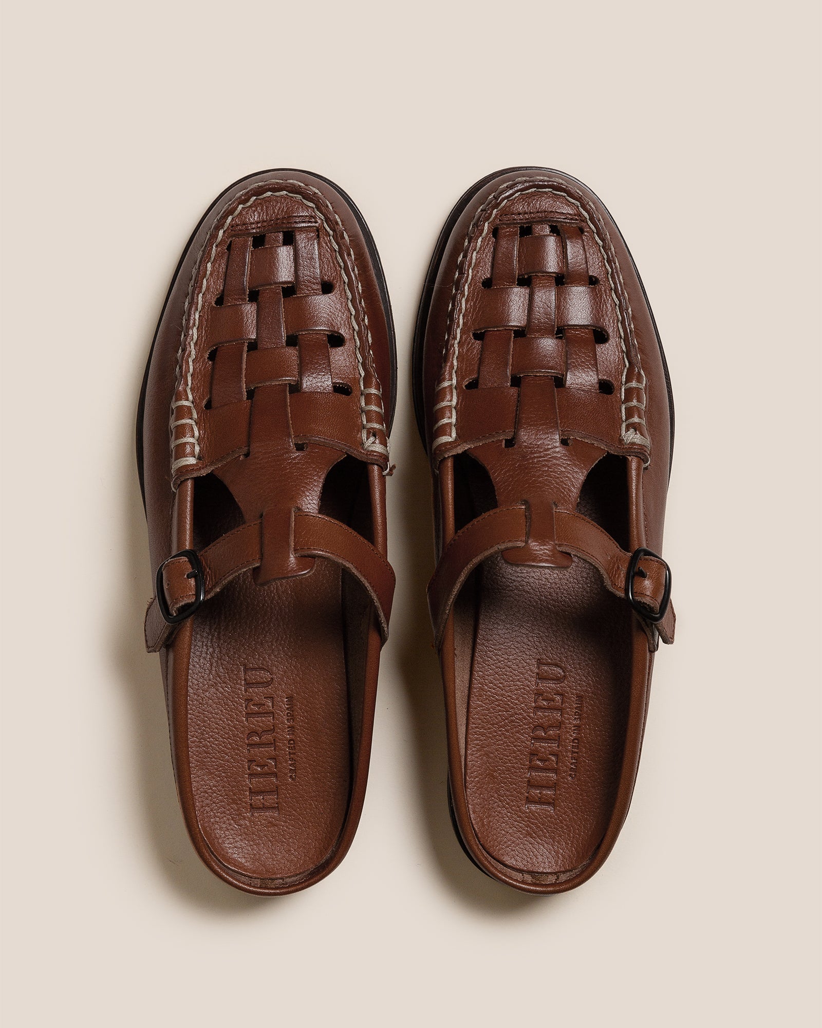 FERRIOL MULE - Woven T-bar Mule Loafer