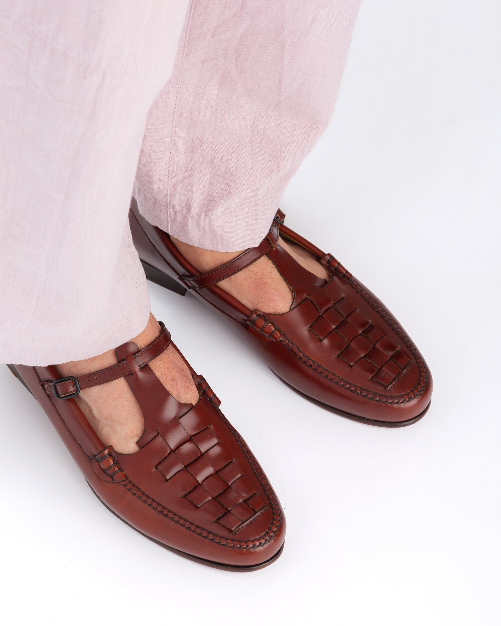 MAQUEDA - Interwoven T-Bar Loafer