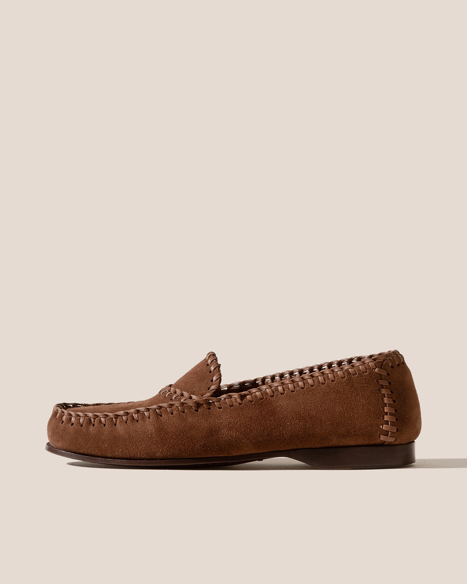 SASTRE SUEDE - Braided Seams Slip-on Loafer
