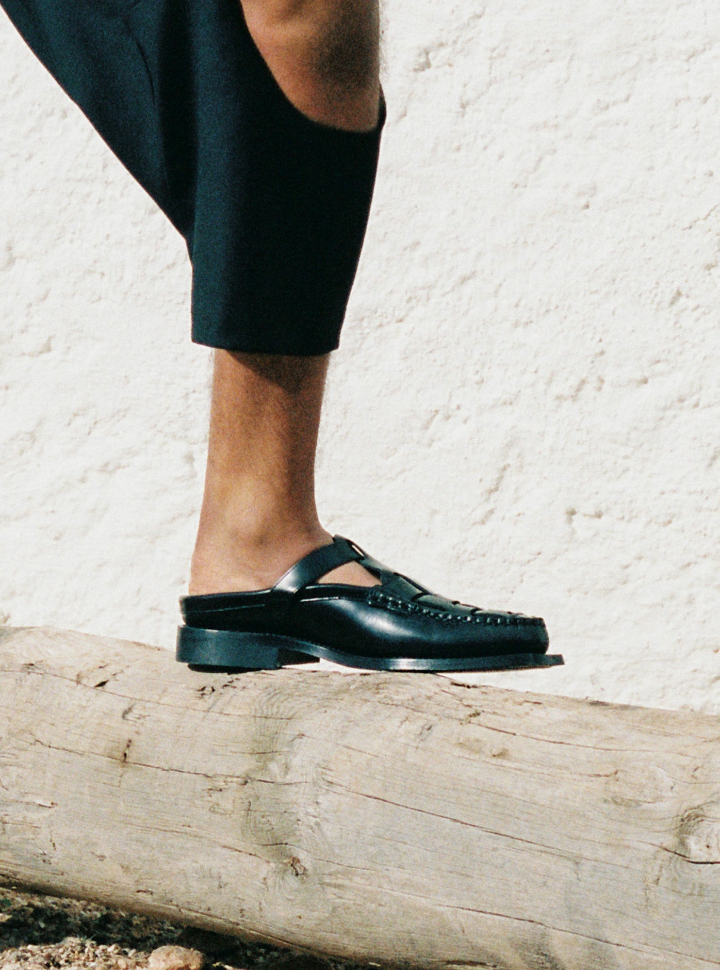 BONELL - Woven T-bar Mule Loafer