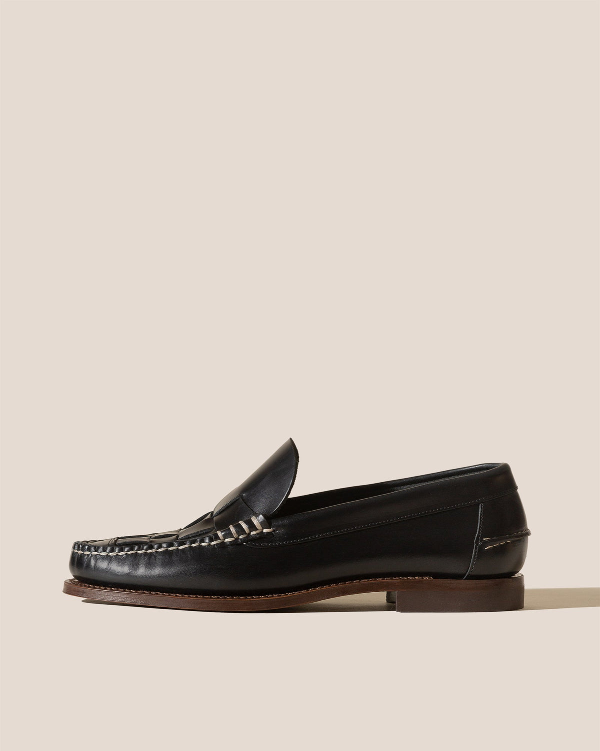 NOMBELA VEG TAN - Interwoven Detail Slip-On Loafer